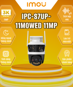 Camera 3 ống kính ngoài trời Imou IPC-S7UP-11M0WED (Cruiser Triple 11MP)
