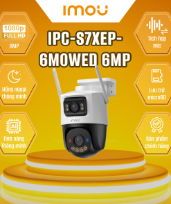 Camera wifi ngoài trời Xoay 360 Imou IPC-S7XEP-6M0WED (Cruiser Dual 2 6M)